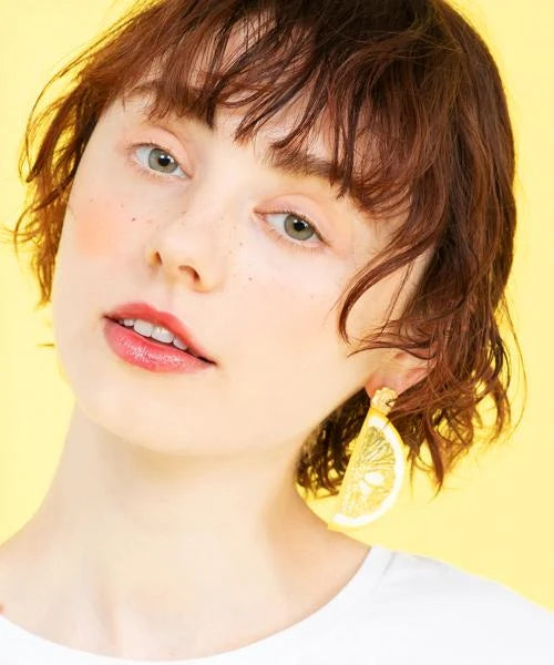 Fresh Lemon Pierced Earrings (Pair)