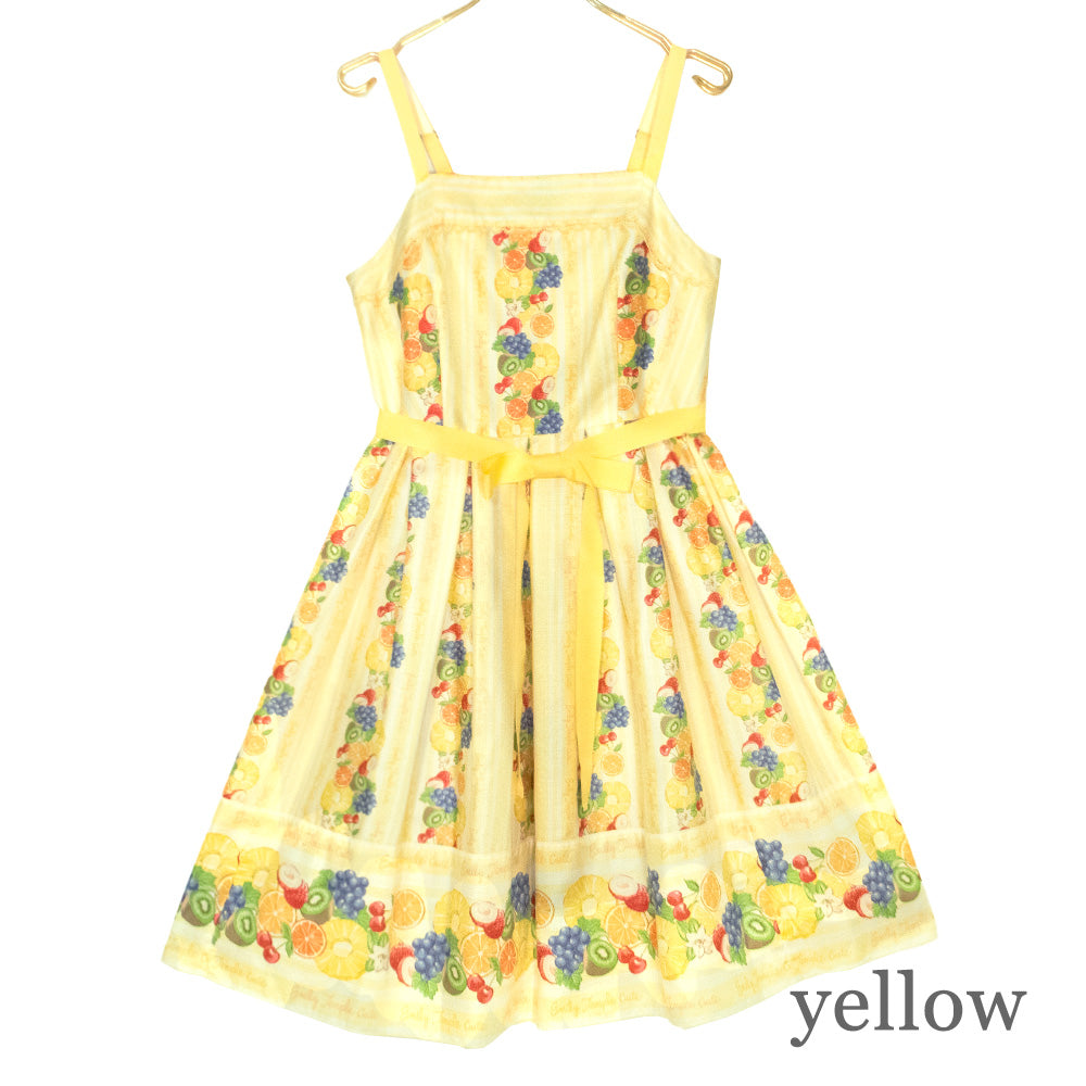 Tropical Fruits Camisole Dress