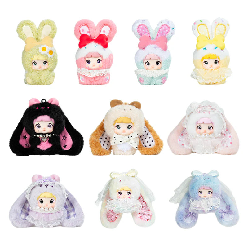 Nommi Baby Sweetheart Bunny Plush Keychain Blind Box