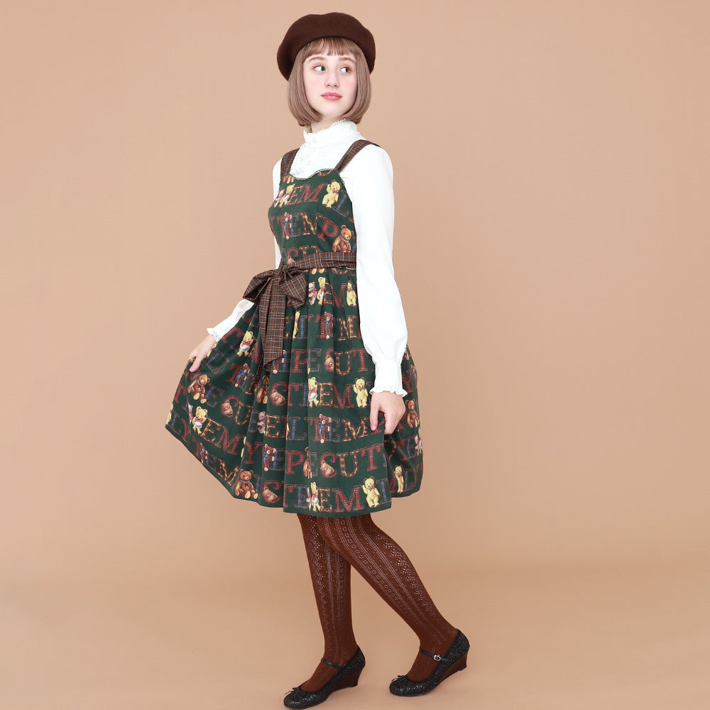 Alphabet Bears Sleeves Dress