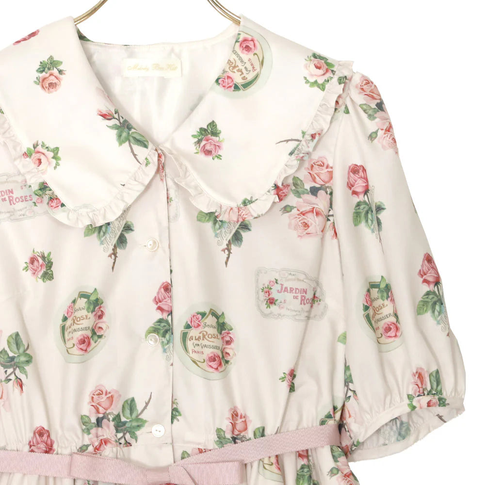 Precious Rose Flat Collar Dress