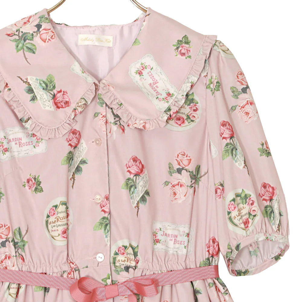 Precious Rose Flat Collar Dress