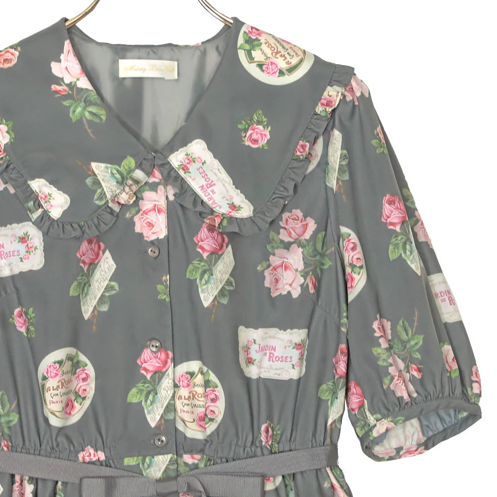 Precious Rose Flat Collar Dress