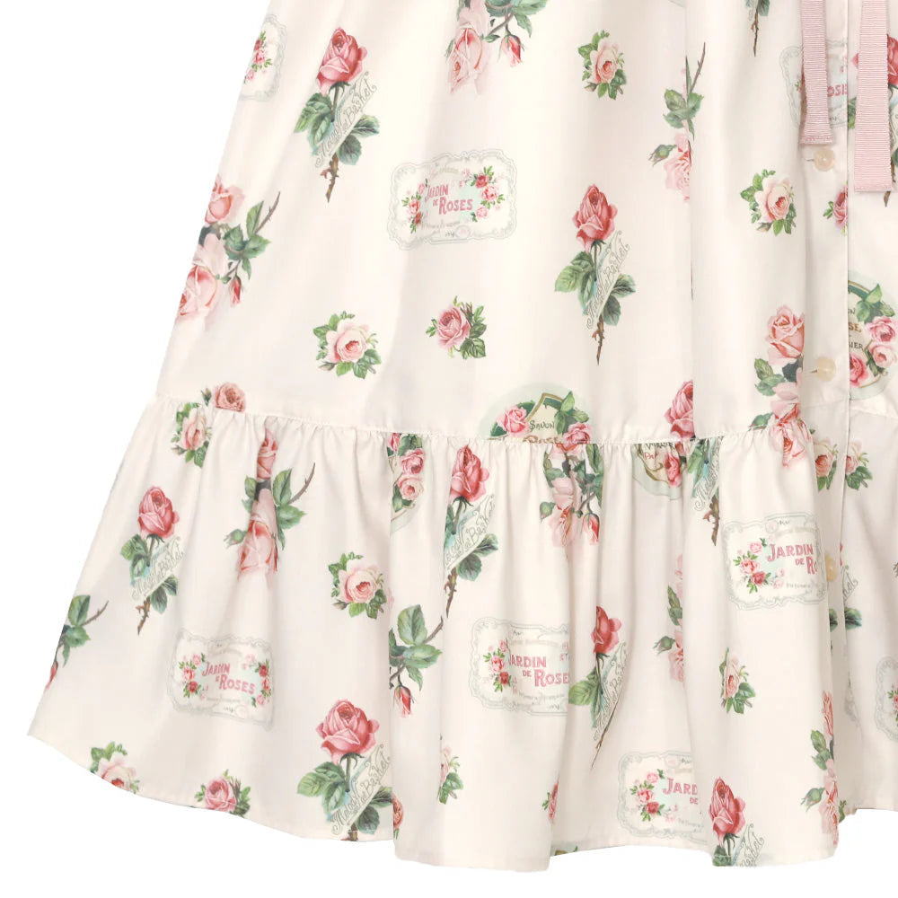 Precious Rose Flat Collar Dress