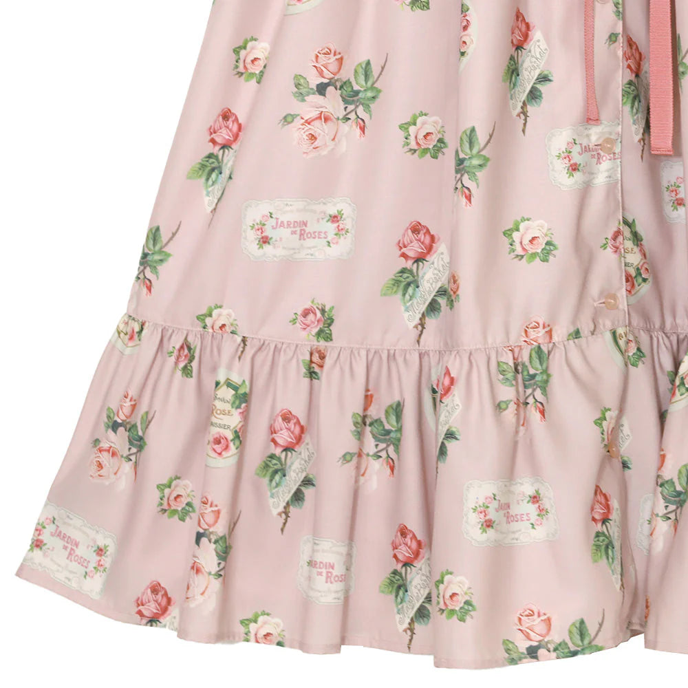 Precious Rose Flat Collar Dress