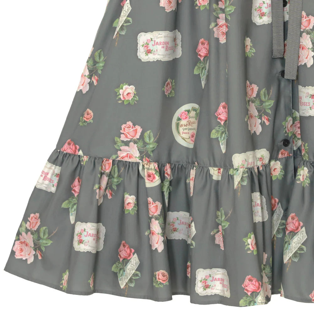 Precious Rose Flat Collar Dress