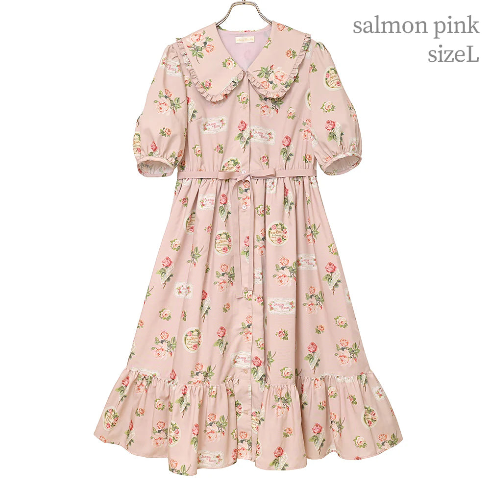 Precious Rose Flat Collar Dress