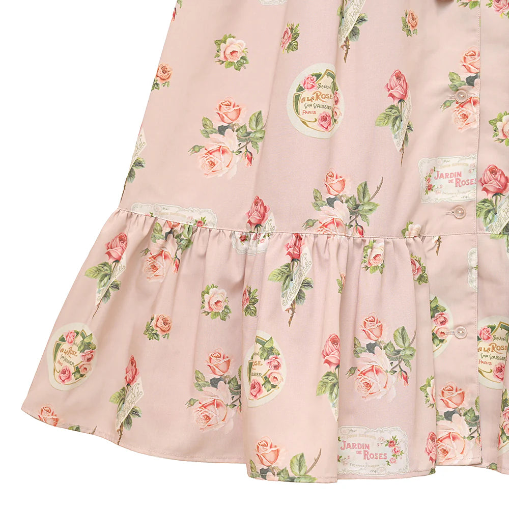 Precious Rose Flat Collar Dress