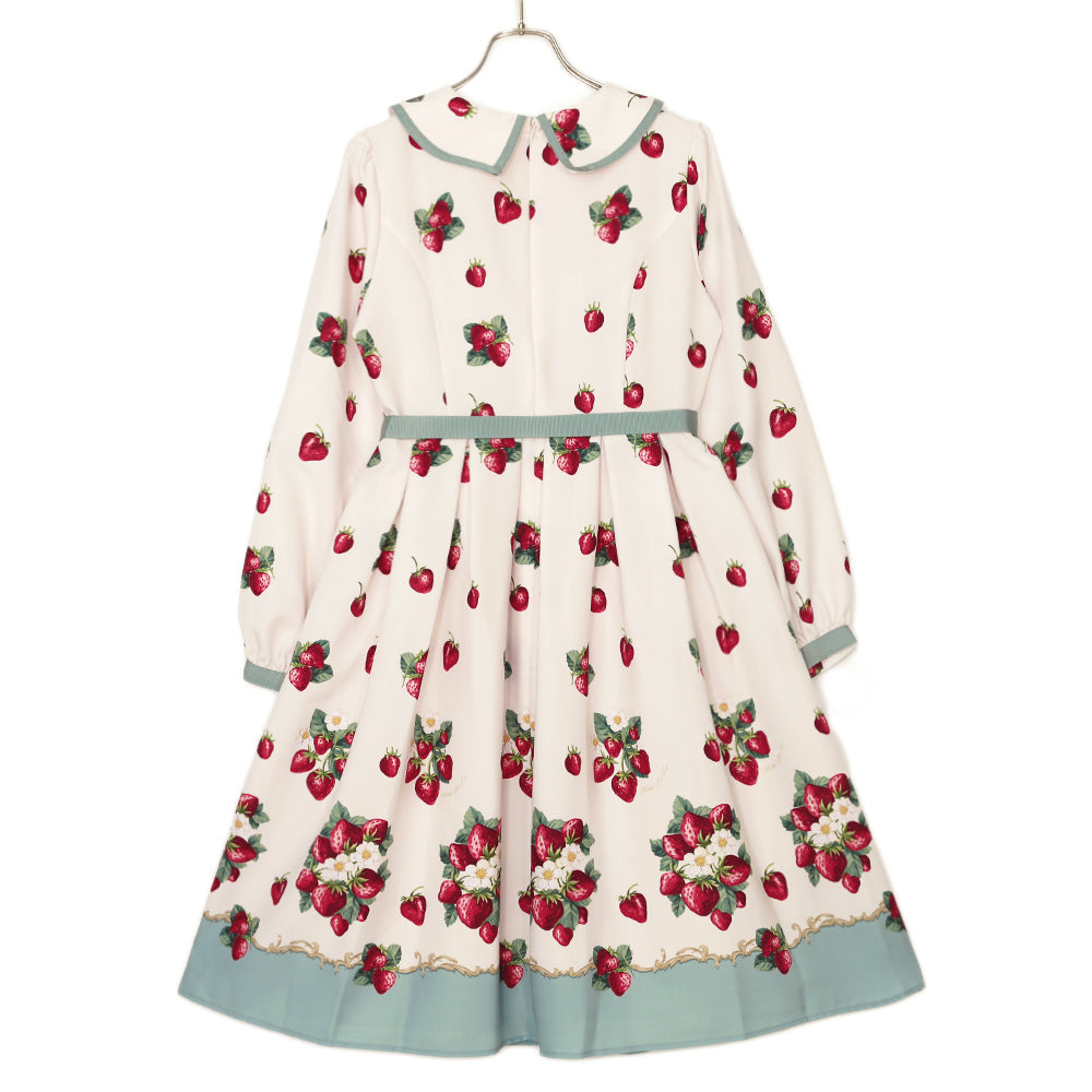 Royal Berry Flat Collar Dress