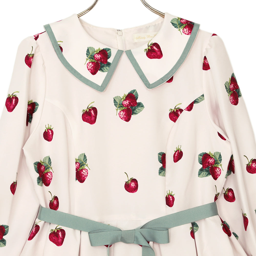 Royal Berry Flat Collar Dress