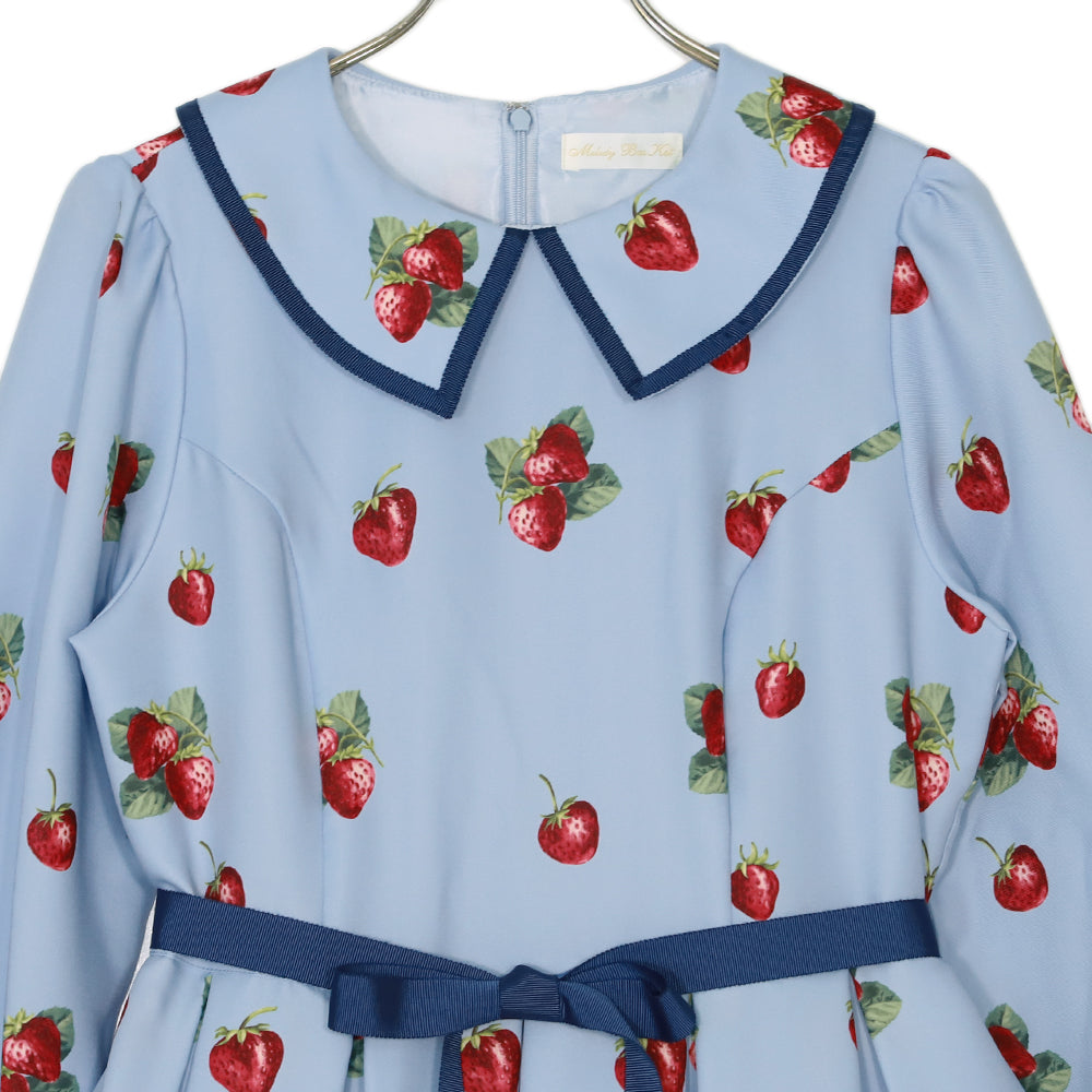 Royal Berry Flat Collar Dress