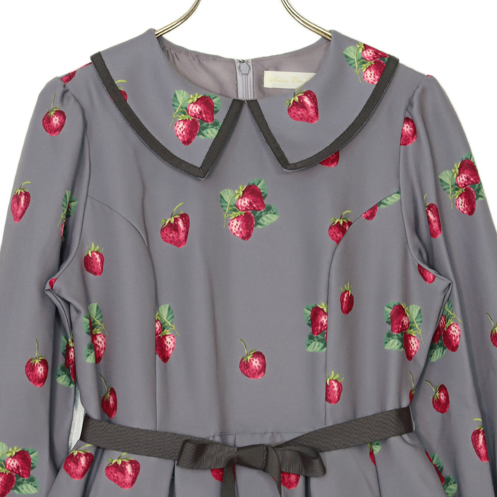 Royal Berry Flat Collar Dress