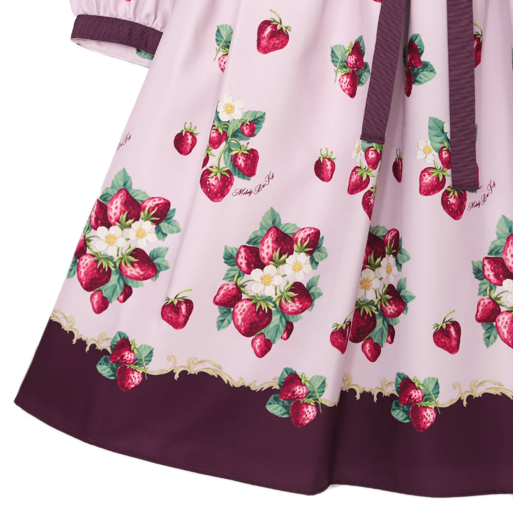 Royal Berry Flat Collar Dress