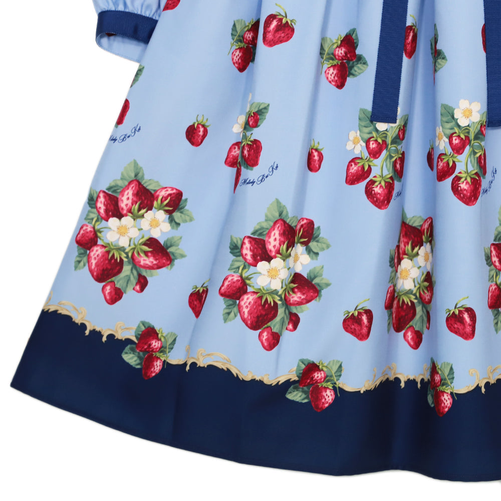 Royal Berry Flat Collar Dress