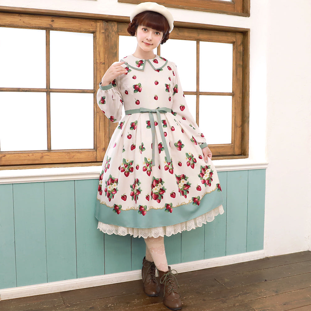 Royal Berry Flat Collar Dress