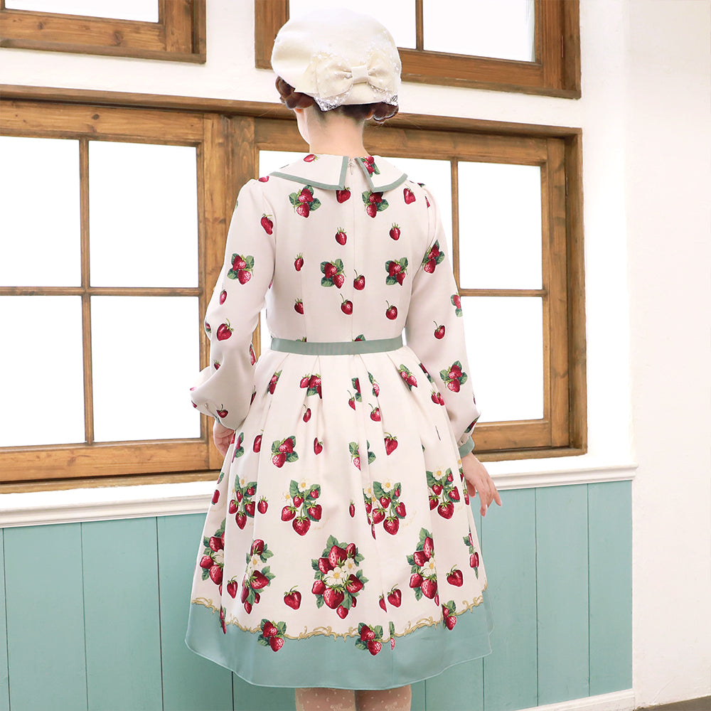 Royal Berry Flat Collar Dress