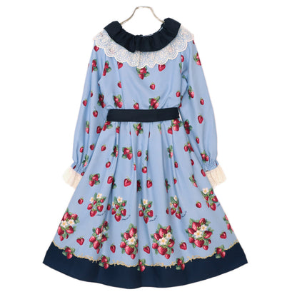 Royal Berry Front Button Dress