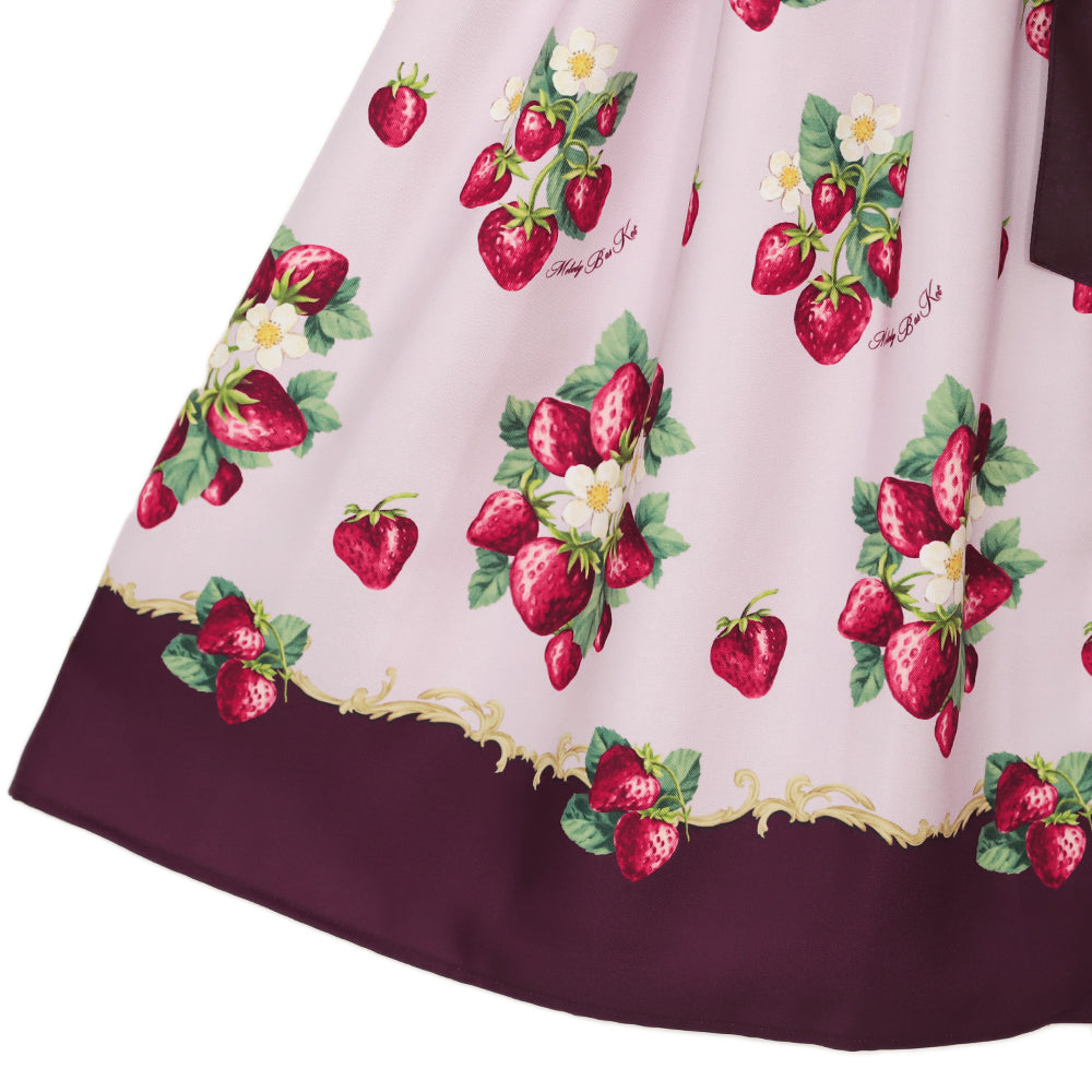 Royal Berry Front Button Dress