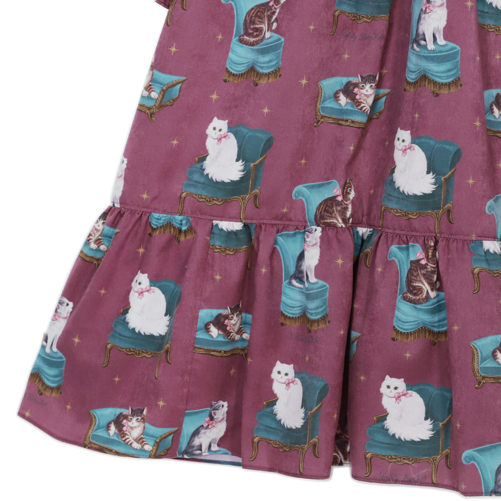 Cats Castle Lace Yoke Dress