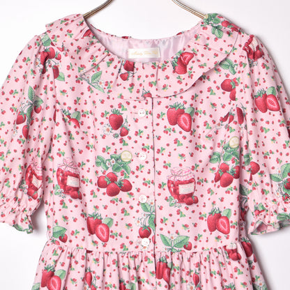 Strawberry Jam Front Button Dress