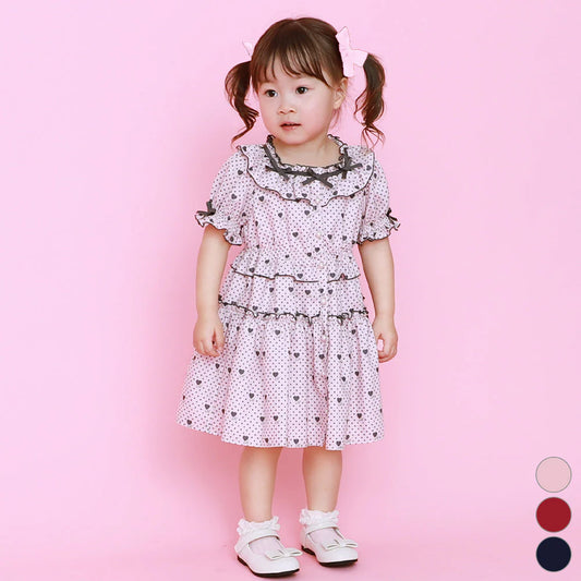 Little Dot Heart Kids Dress