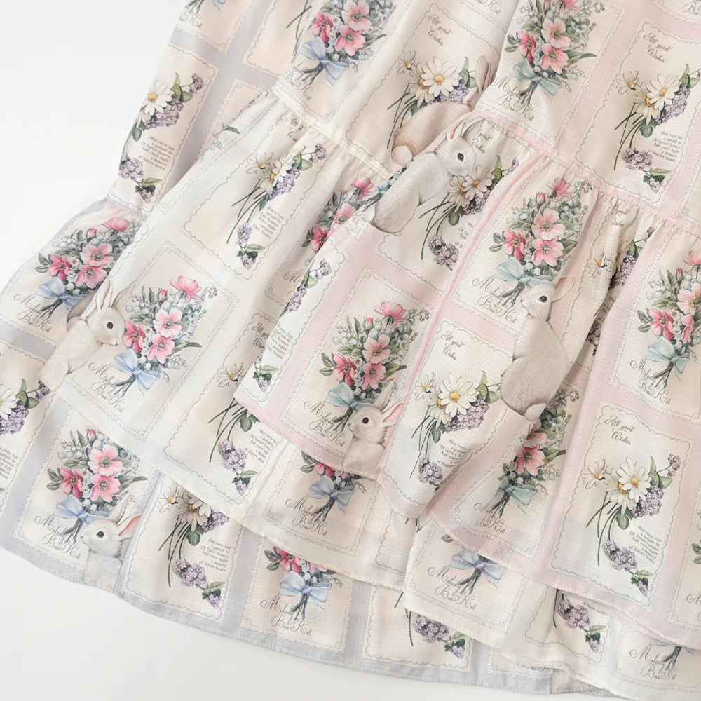 Rabbit Stamp Dress