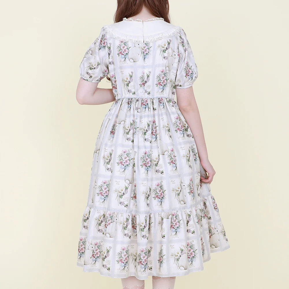 Rabbit Stamp Dress