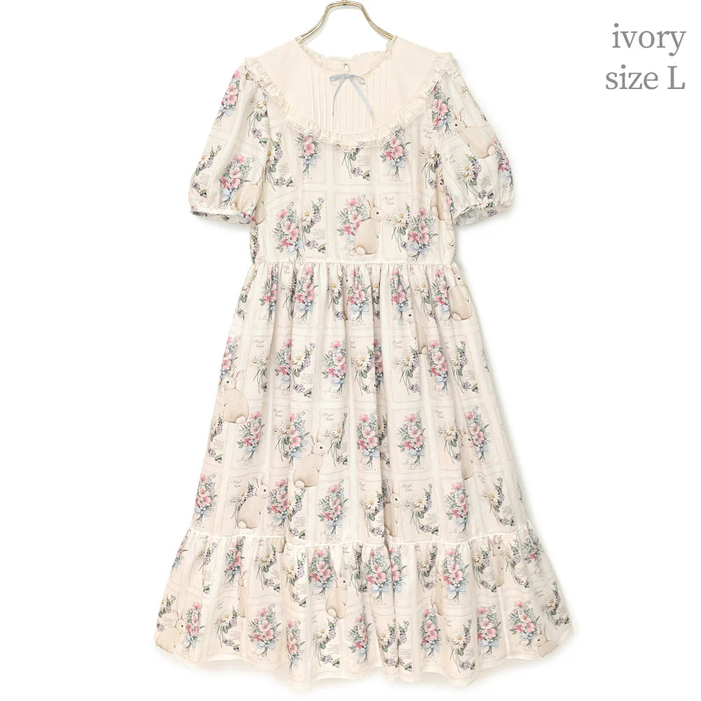 Rabbit Stamp Dress