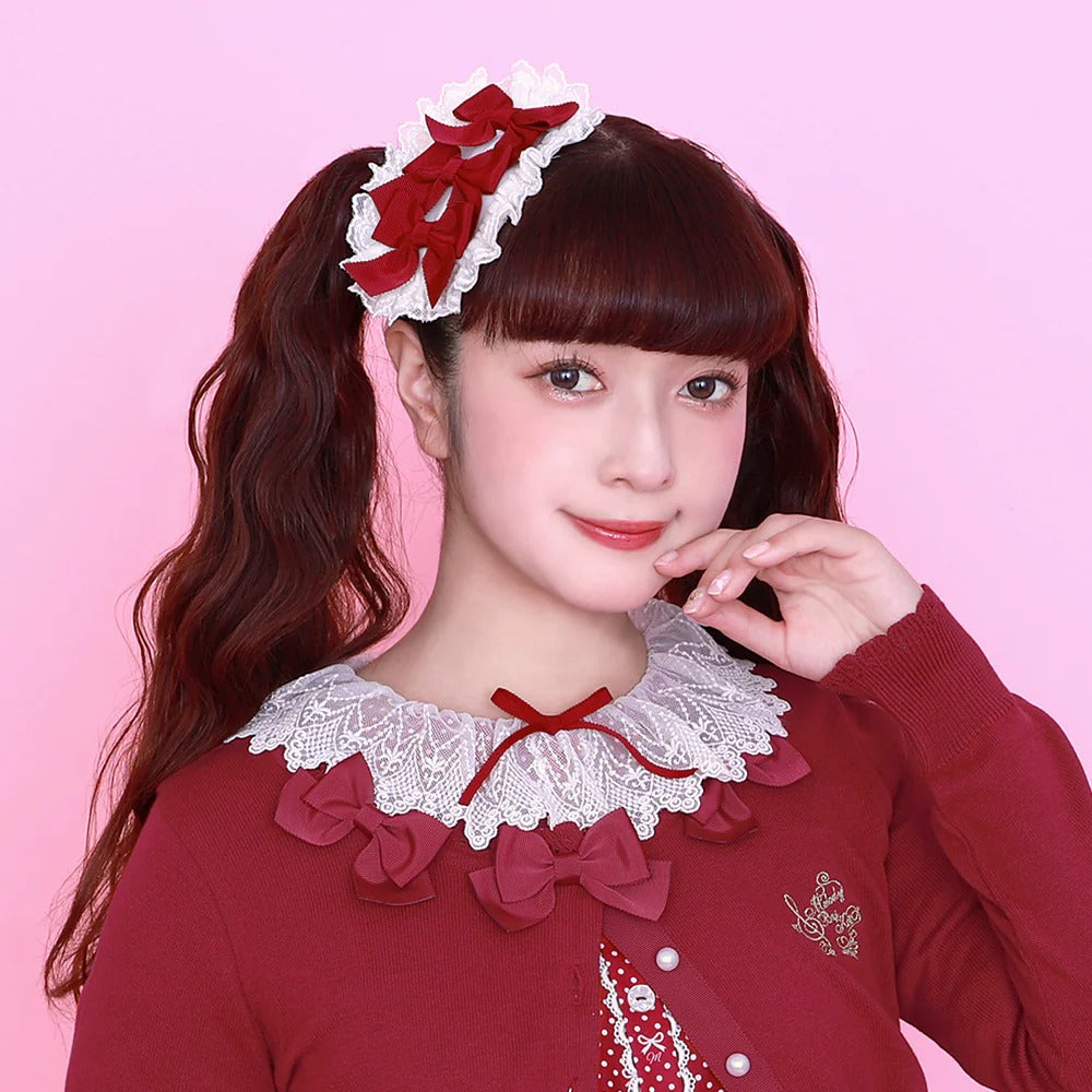 Triple Ribbon Hair Clip