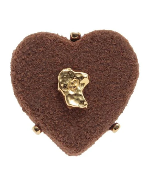 Luxe Heart Chocolat Ring