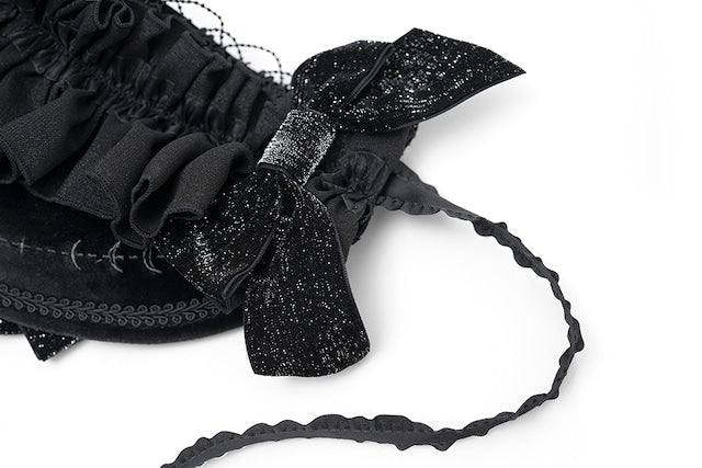 Moon Phases Velvet Embroidery Bonnet