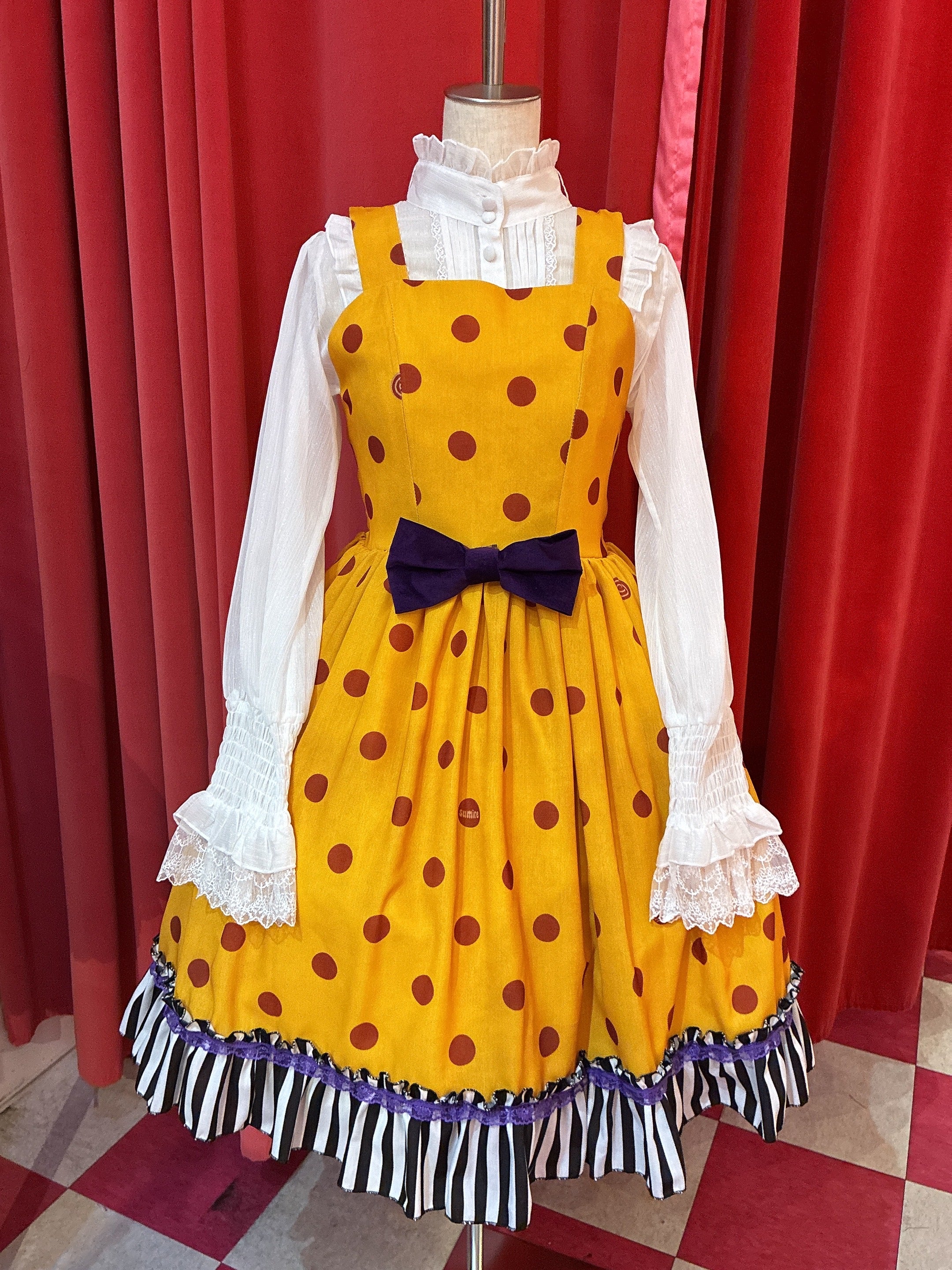 Gurotesque Melancholia Polka Dot Jumperskirt