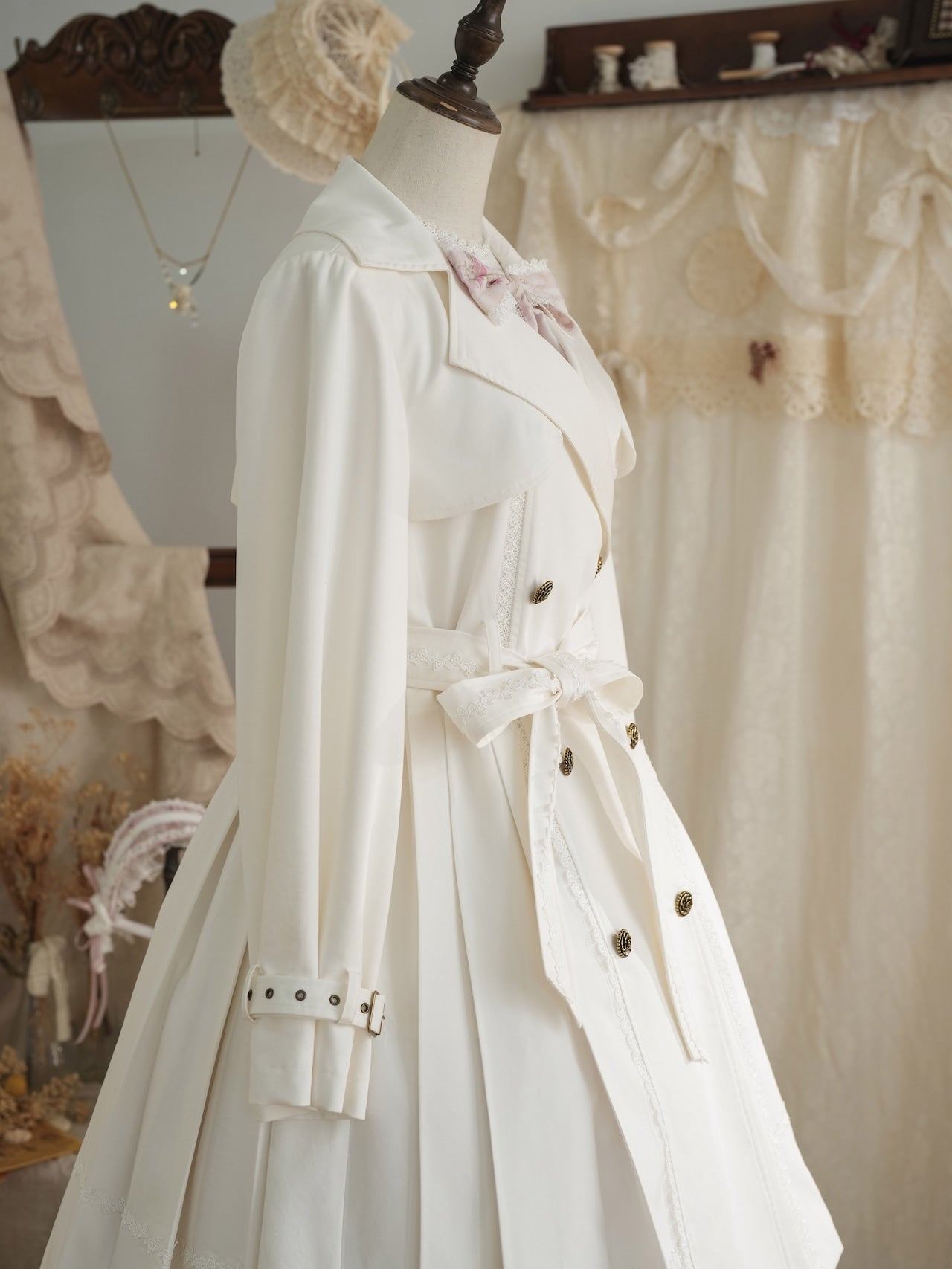 Fleur de Chiffon Spring Coat