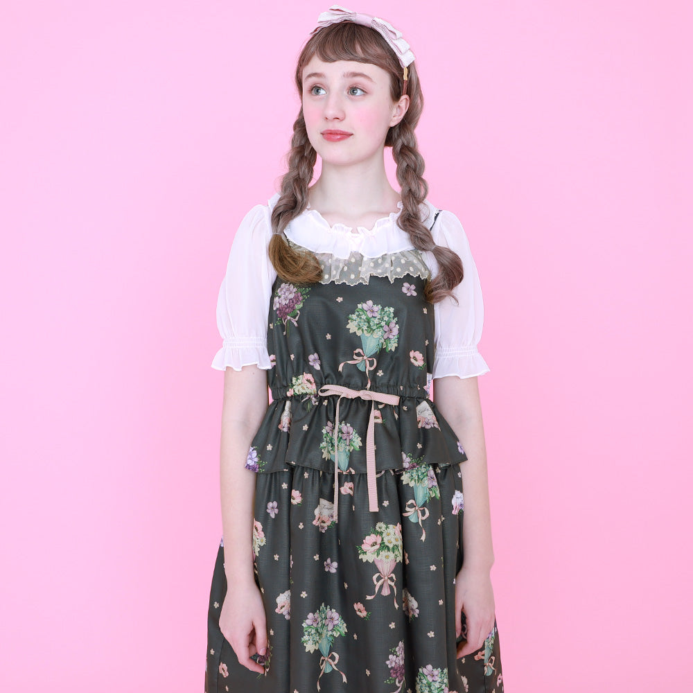 FlowerBouquet Camisole Dress