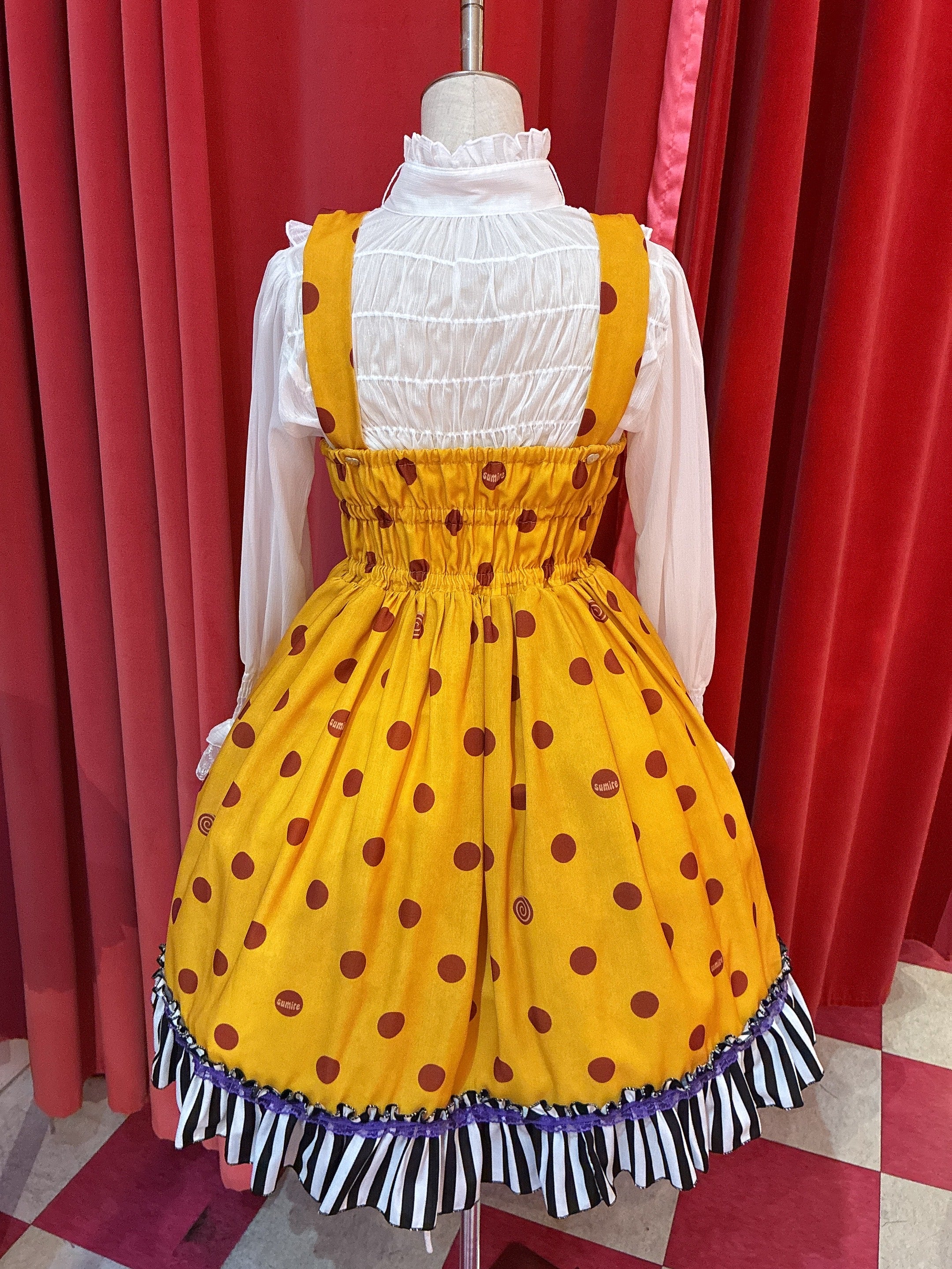 Gurotesque Melancholia Polka Dot Jumperskirt