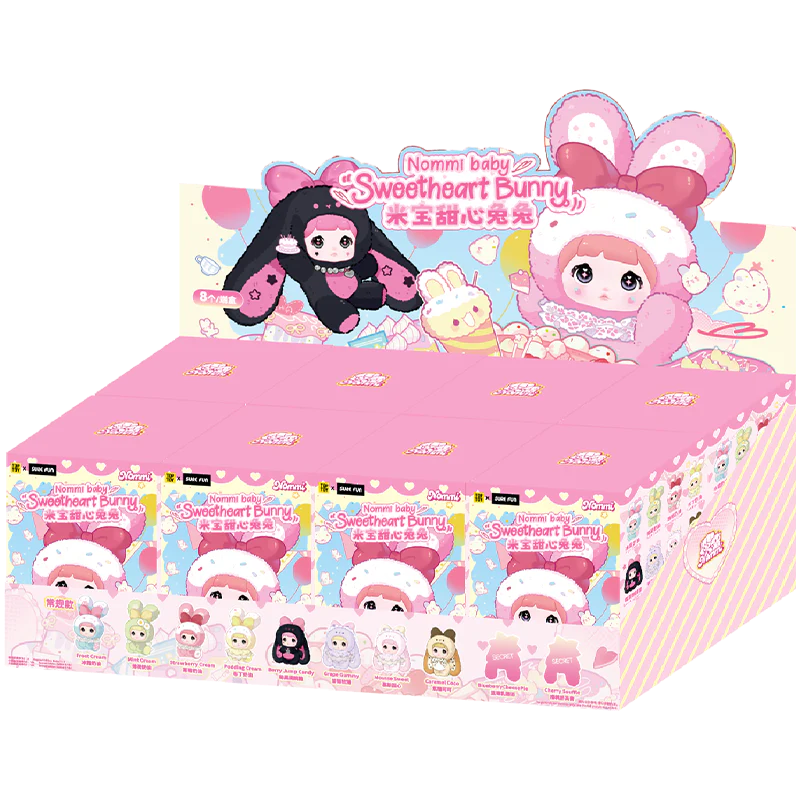 Nommi Baby Sweetheart Bunny Plush Keychain Blind Box