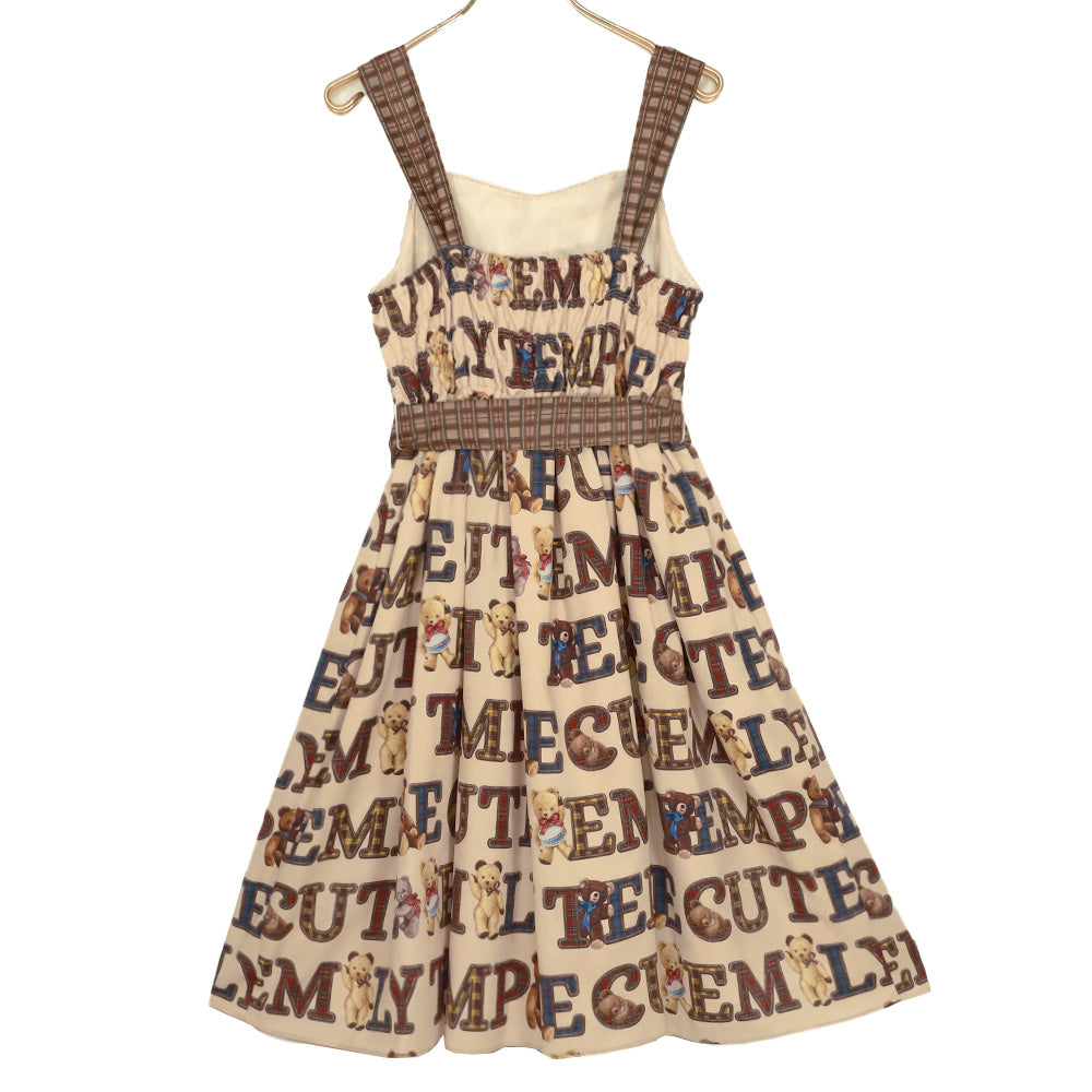 Alphabet Bears Sleeves Dress