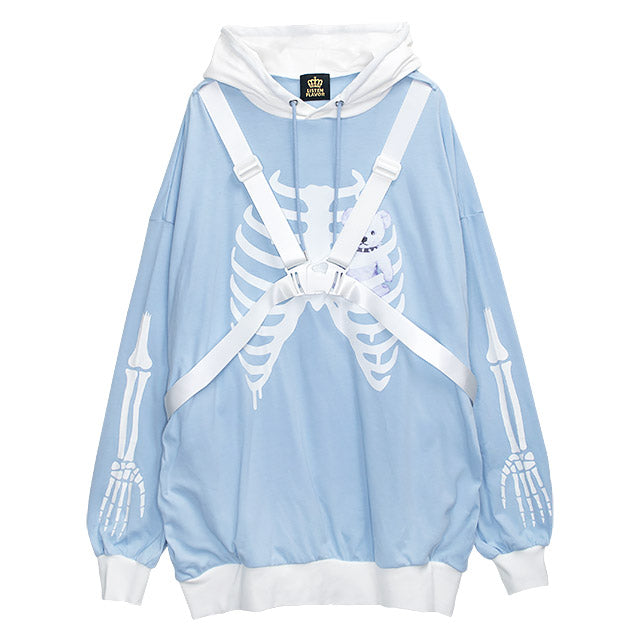 Skeleton Bear Harness Hoodie