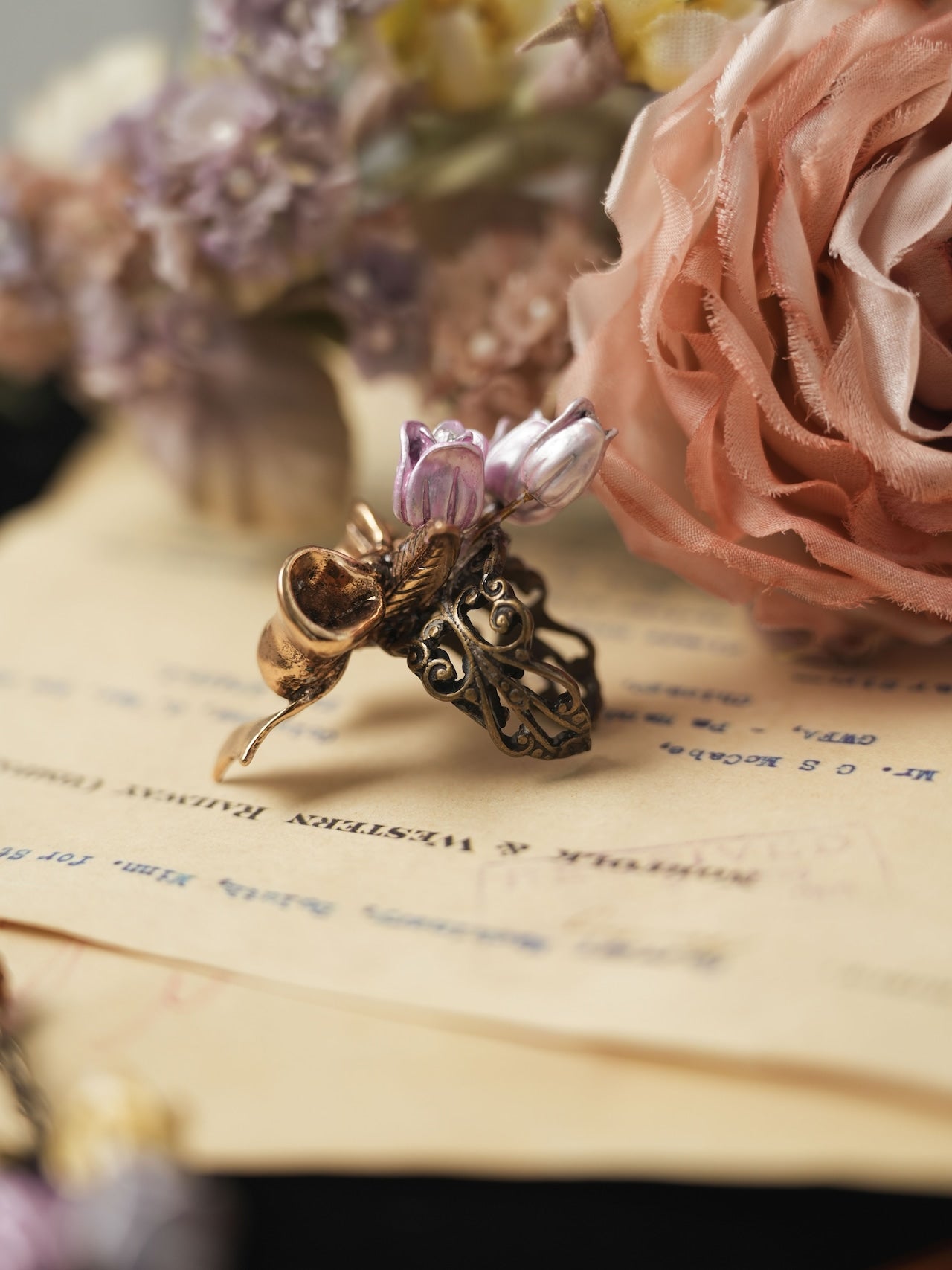 Flower Garden Tulip Bouquet Ring