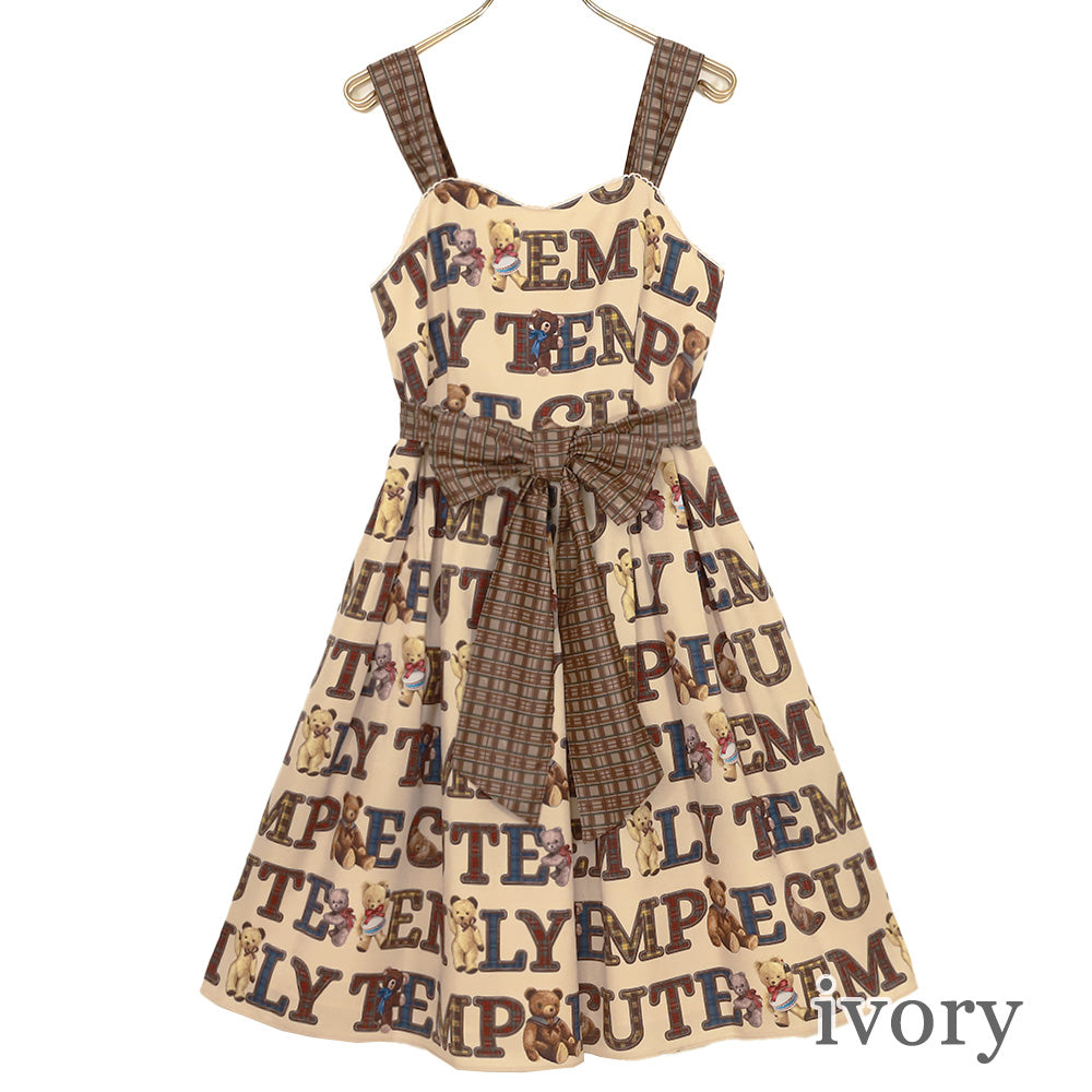 Alphabet Bears Sleeves Dress