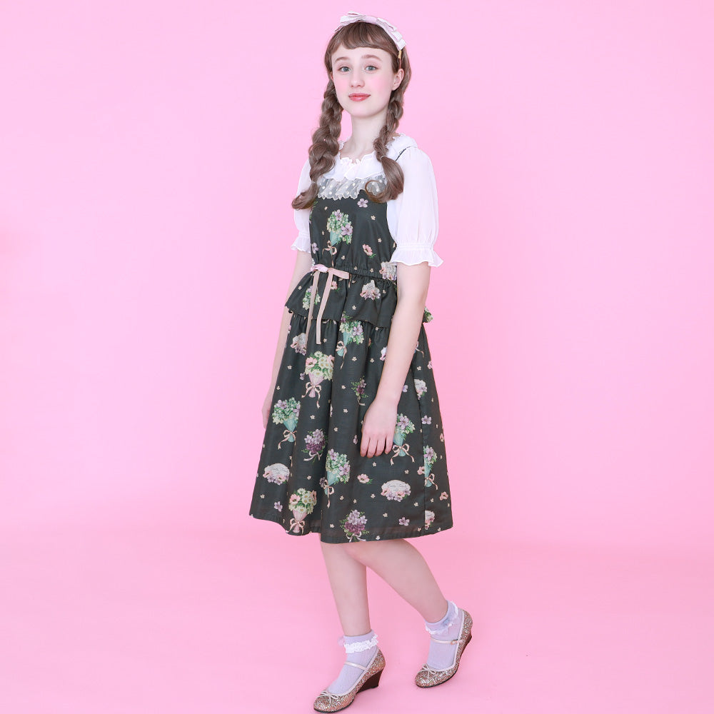 FlowerBouquet Camisole Dress