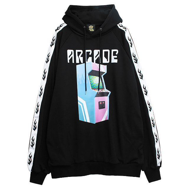 Arcade Game Sleeve Line Hoodie