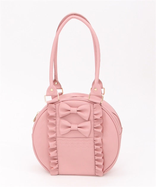 Twin Ribbon Round Bag