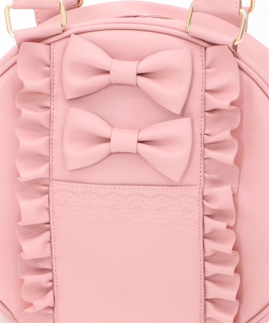 Twin Ribbon Round Bag