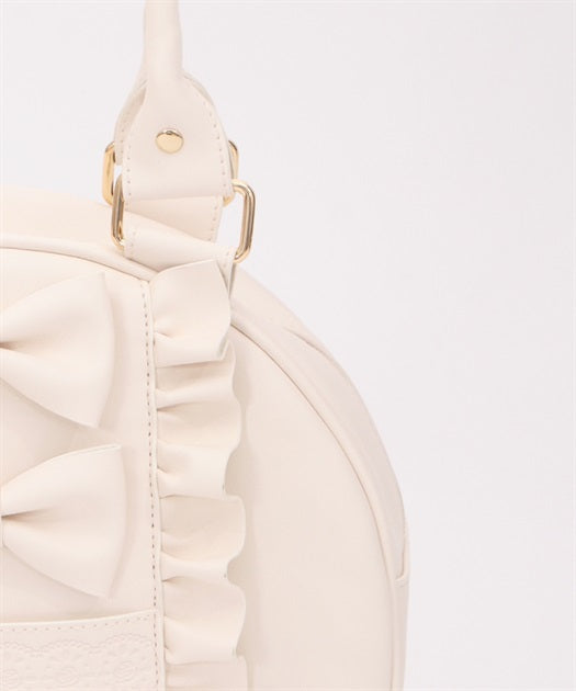 Twin Ribbon Round Bag