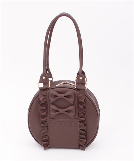 Twin Ribbon Round Bag