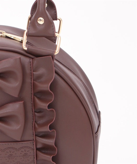 Twin Ribbon Round Bag