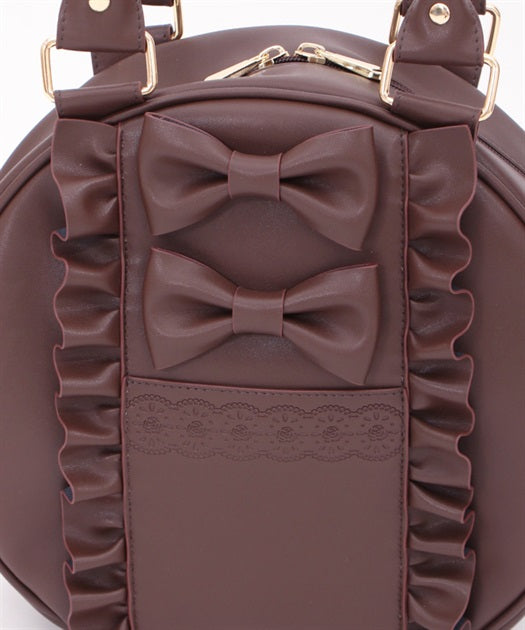 Twin Ribbon Round Bag