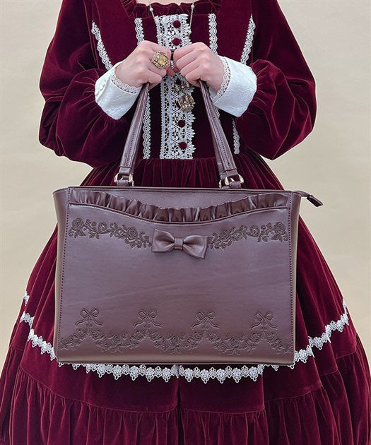Classical Embroidered Tote Bag