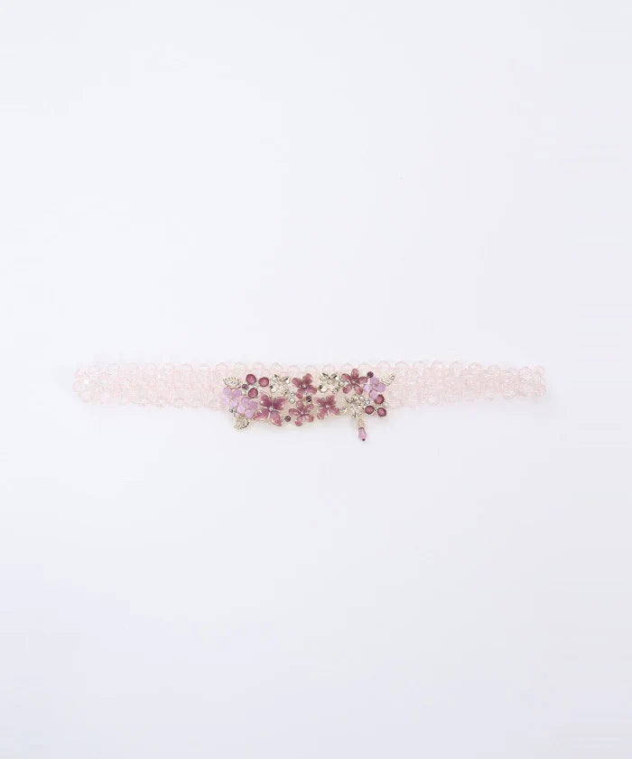 Hydrangea Beads Elastic Belt
